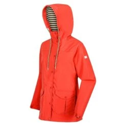 Regatta Veste Imperméable BAYARMA Femme (Rouge Clair) -Regatta Soldes Boutique veste impermeable bayarma femme rouge clair 3