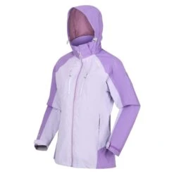 Regatta Veste Imperméable CALDERDALE Femme (Lilas Pastel / Améthyste Clair) -Regatta Soldes Boutique veste impermeable calderdale femme lilas pastel amethyste clair 2