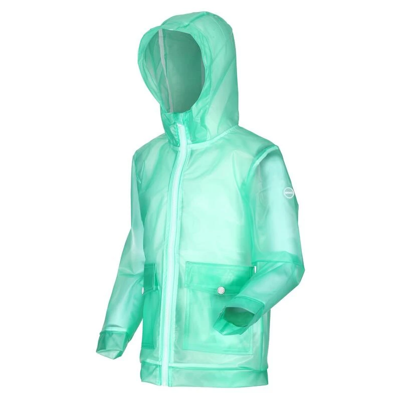 Regatta Veste Imperméable HALLOW Enfant (Turquoise Pâle) 6 Regatta Veste Imperméable HALLOW Enfant (Turquoise Pâle) – Image 4