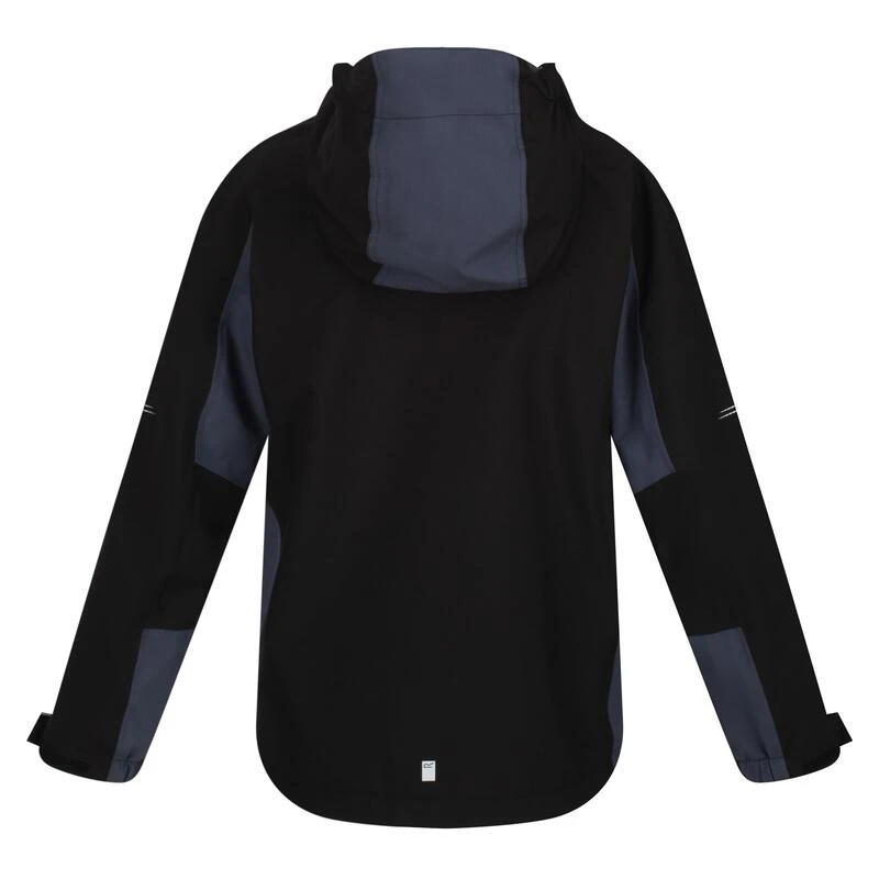 Regatta Veste Imperméable HIGHTON Enfant (Noir / Gris Sombre) 4 Regatta Veste Imperméable HIGHTON Enfant (Noir / Gris Sombre) – Image 2