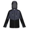 Regatta Veste Imperméable HIGHTON Enfant (Noir / Gris Sombre) 1 Regatta Veste Imperméable HIGHTON Enfant (Noir / Gris Sombre) -Regatta Soldes Boutique veste impermeable highton enfant noir gris sombre