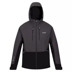 Regatta Veste Imperméable HIGHTON Homme (Gris Foncé / Noir)