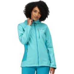 Regatta Veste Imperméable HIGHTON STRETCH Femme (Turquoise Vif / Bleu Turquoise) 9 Regatta Veste Imperméable HIGHTON STRETCH Femme (Turquoise Vif / Bleu Turquoise) -Regatta Soldes Boutique veste impermeable highton stretch femme turquoise vif bleu turquoise 2