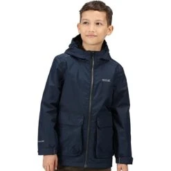 Regatta Veste Imperméable SALMAN Enfant (Bleu Marine) 9 Regatta Veste Imperméable SALMAN Enfant (Bleu Marine) -Regatta Soldes Boutique veste impermeable salman enfant bleu marine 2