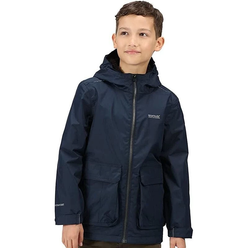 Regatta Veste Imperméable SALMAN Enfant (Bleu Marine) 5 Regatta Veste Imperméable SALMAN Enfant (Bleu Marine) – Image 3