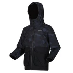 Regatta Veste Imperméable SALMAN Enfant (Noir) 10 Regatta Veste Imperméable SALMAN Enfant (Noir) -Regatta Soldes Boutique veste impermeable salman enfant noir 3